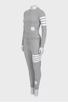 Gray tracksuit with tag