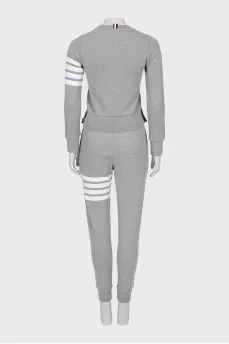 Gray tracksuit with tag