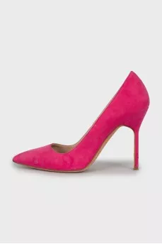 Pink Suede Pumps