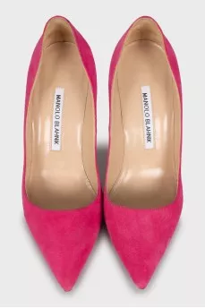 Pink Suede Pumps
