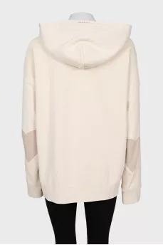 Beige oversized hoodie
