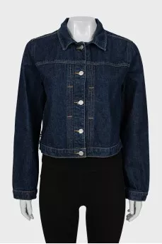 Cropped straight cut jacket