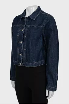 Cropped straight cut jacket