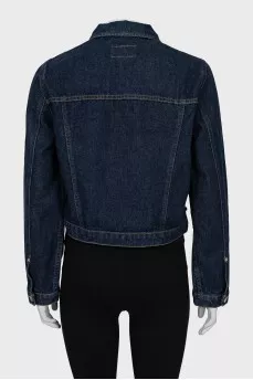 Cropped straight cut jacket