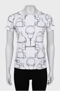Straight cut white T-shirt