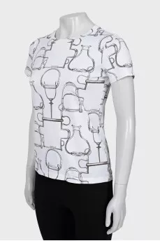 Straight cut white T-shirt