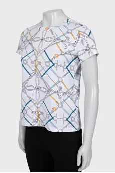 White T-shirt with print