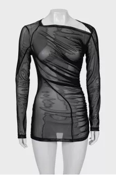 Transparent black dress