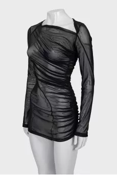 Transparent black dress