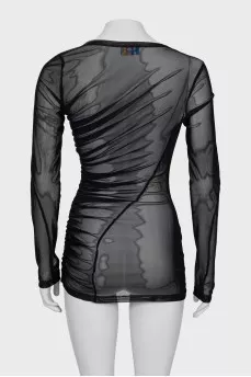 Transparent black dress