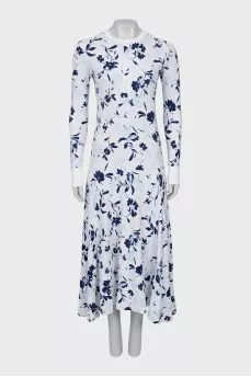 White Floral Maxi Dress