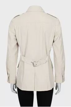 Beige jacket with buttons