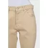 Beige straight jeans