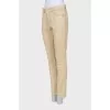 Beige straight jeans