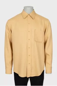 Men's oversized shirt with pocket