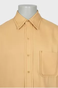 Men's oversized shirt with pocket