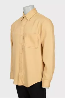 Men's oversized shirt with pocket
