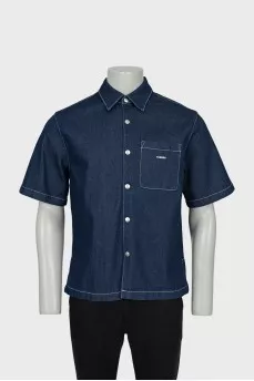 Men's Blue Shirt With Tag