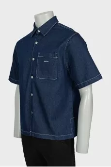 Men's Blue Shirt With Tag