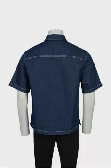 Men's Blue Shirt With Tag
