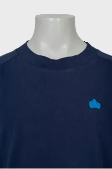 Men's oversized blue t-shirt