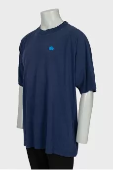 Men's oversized blue t-shirt