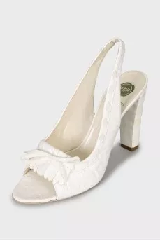 White high heel sandals
