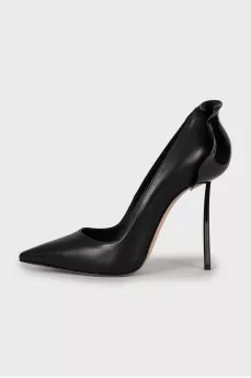Shoes with metal decor