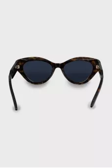 Sunglasses with gold logo