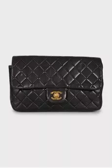 Vintage black leather bag