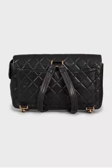 Vintage black leather bag