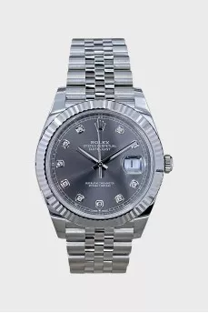 Datejust 41 watch with tag