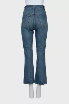 Джинсы straight fit с рельефным швом