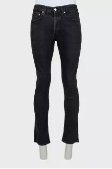 Men's black jeans regular fit