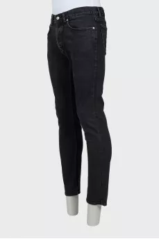 Men's black jeans regular fit