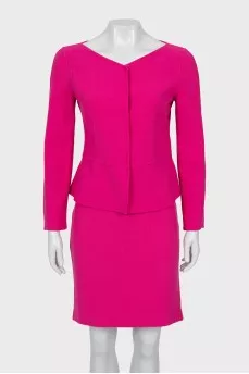 Pink skirt suit