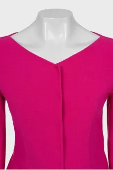 Pink skirt suit
