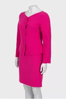 Pink skirt suit