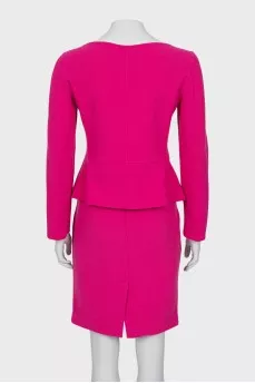 Pink skirt suit