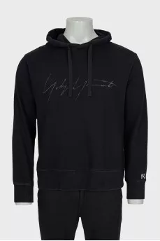 Men's black hoodie