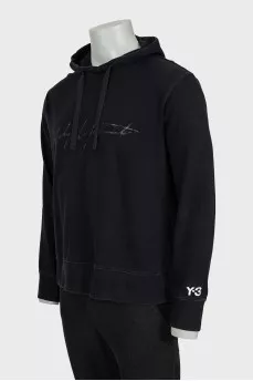 Men's black hoodie