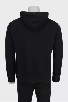 Men's black hoodie