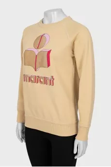 Sweatshirt with branded print