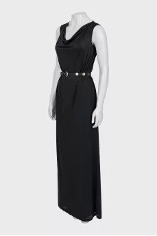 Semi-transparent black dress