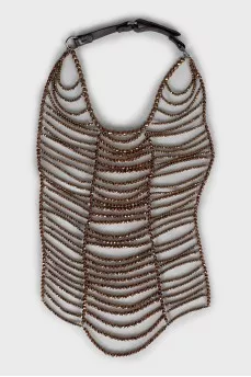 Necklace of faceted beads