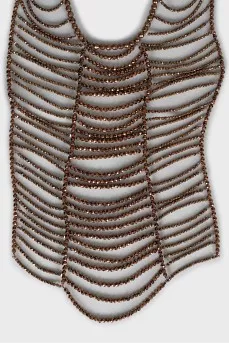 Necklace of faceted beads