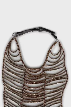 Necklace of faceted beads