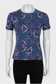 Blue T-shirt with print