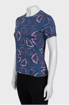 Blue T-shirt with print