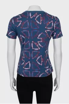 Blue T-shirt with print